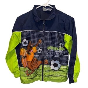Scooby-Doo Soccer Jacket Lightweight Boys Size 8/10 Cartoon Network Wear